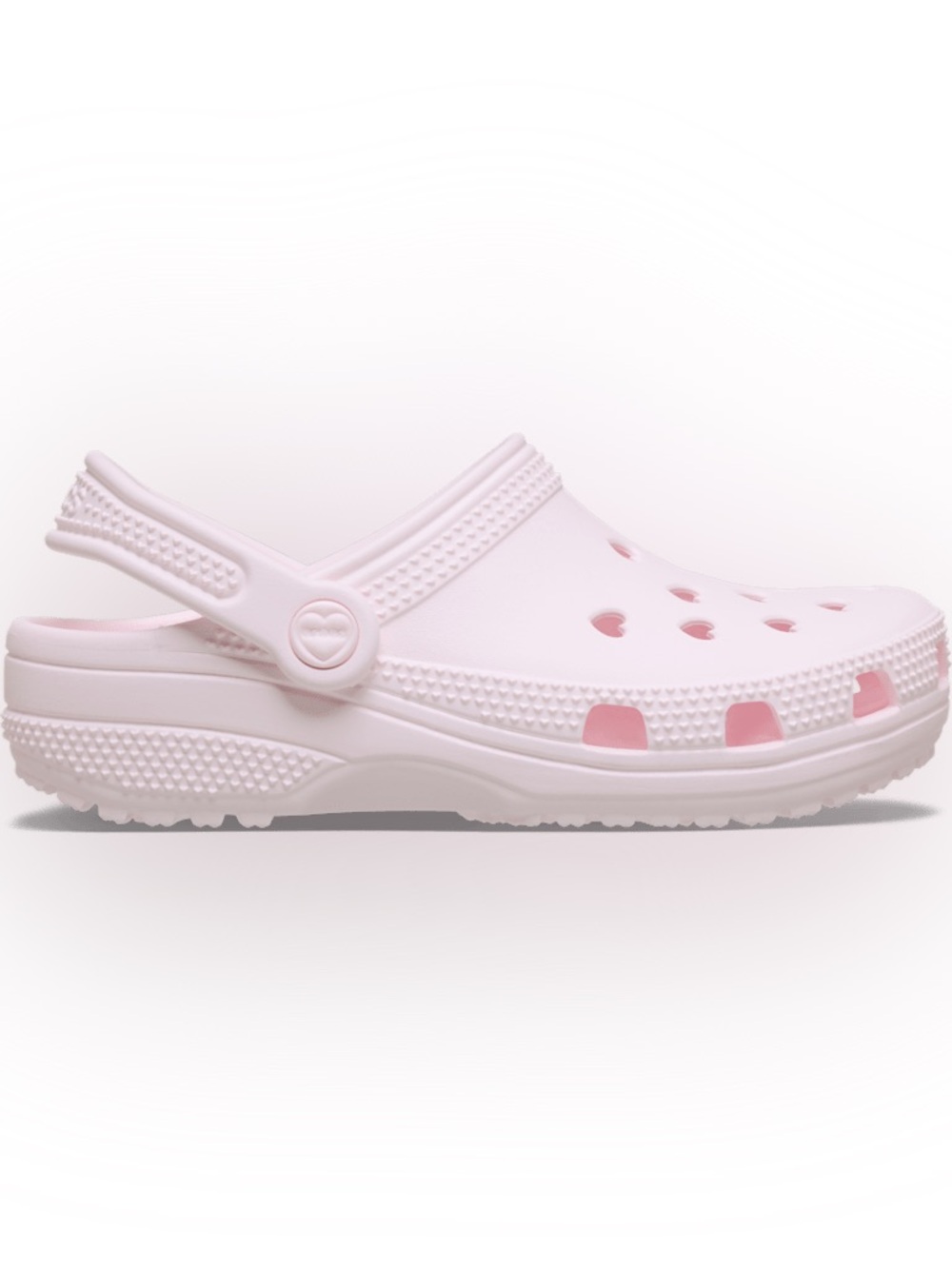 New in Box Kids Classic Hearts Crocs Pink Size C9